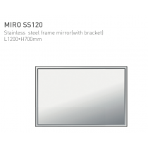 ECT Stainless Steel Frame Mirror (with bracket)